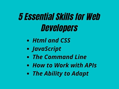 5 Essential Skills for Web Developers design illustration seo web designing