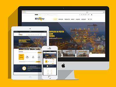 Create a new website design for our cranes company