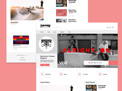 Thrasher Magazine Web Redesign