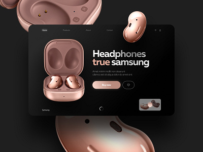 Concept "Headphones true samsung" from the Yudaev School @concept @design @samsung