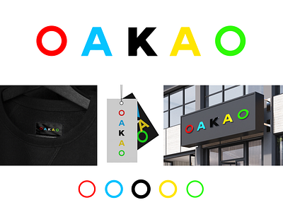 Daily Logo Challenge // #7 Fashion Brand - OAKAO bold branding colorful daily logo challenge fashion brand logo minimal oakao