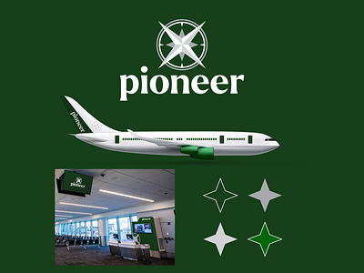 Daily Logo Challenge // #12 Airline - Pioneer adventure airline branding daily logo challenge logo pioneer