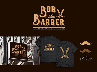 Daily Logo Challenge // #13 Barbershop - Bob the Barber barbershop bob the barber branding daily logo challenge logo