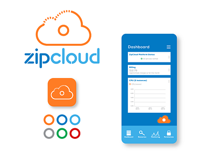 Daily Logo Challenge // #14 Cloud Computing - Zip Cloud