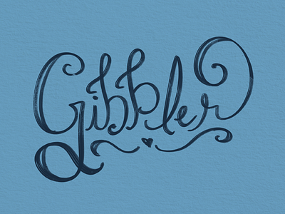 Daily Logo Challenge // #15 Handlettering - Gibbler daily logo challenge handlettering logo