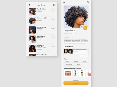 User profile daily ui