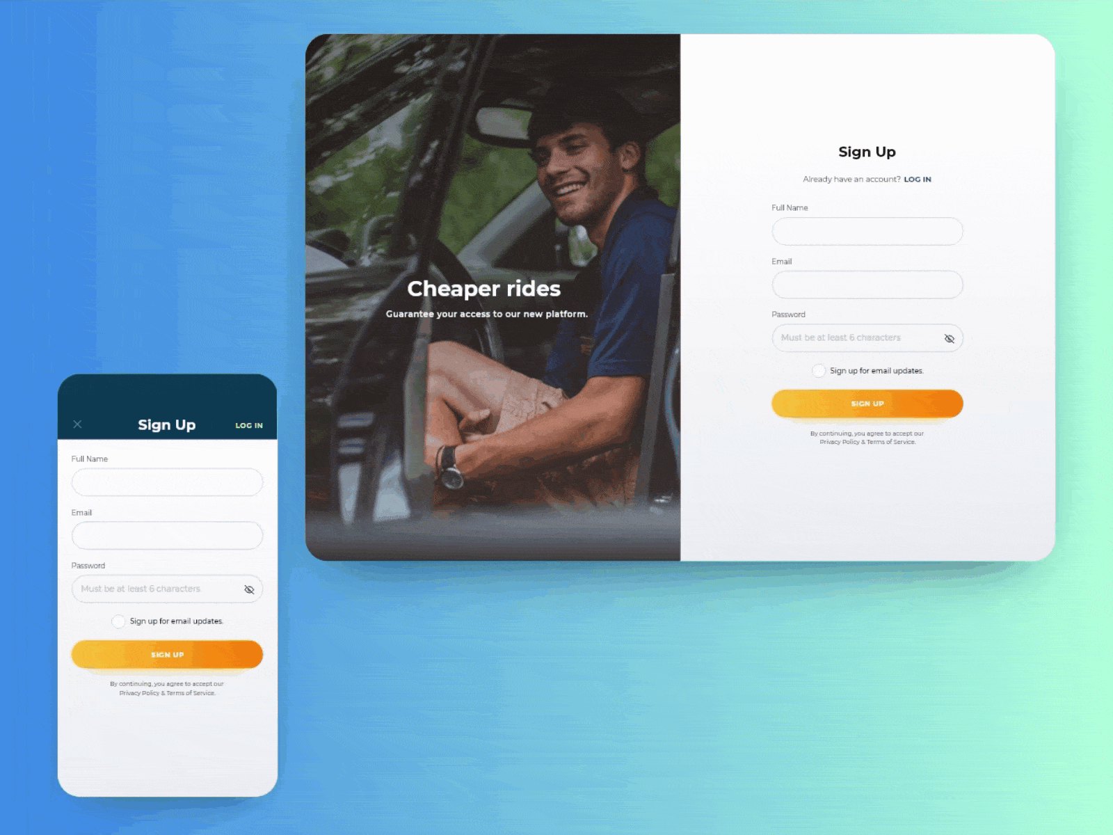 Sign Up - Daily UI #001 dailyui dailyui001 dailyui01 dailyui1 form signup signupform signuppage transition ui