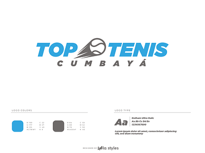 Top Tenis Cumbaya branding design logo logo design logotype tennis typography
