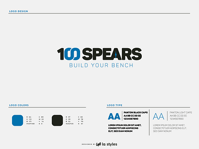 100 spears logo design