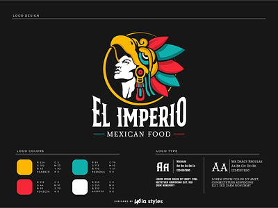 El Imperio Mexican Food | Logo Design aztec branding illustration ilustration logo logo design logotype mexican mexico restaurant