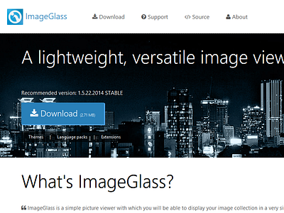 Imageglass website flat design imageglass responsive web design