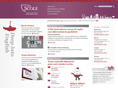 The Scole Website illustration navigation website