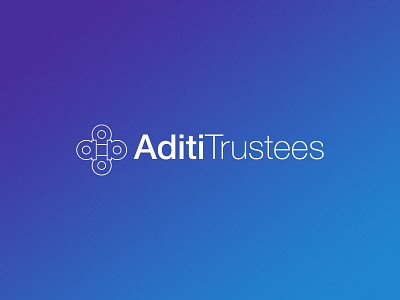 Aditi Trustees design icon logo vector