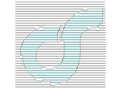 ASCII letter "D" logo abstract art ascii art