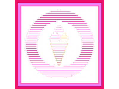 Ice Cream Parlor abstract art ascii art ice cream logo