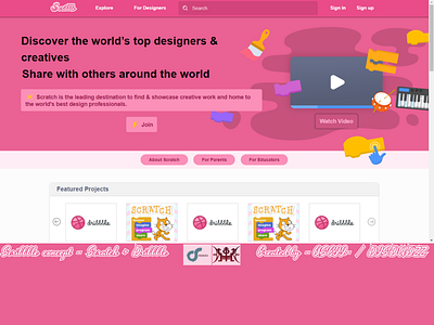 Scratch + Dribbble = Scribbble concept dribbble scratch scribbble ui