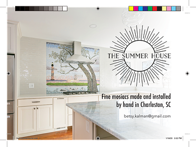5x7" Postcard for The Summer House design graphic design indesign print summer house