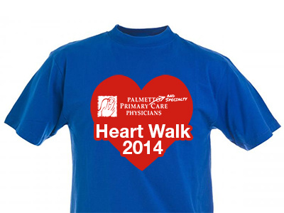PPSCP Heart Walk 2014 plain t-shirt