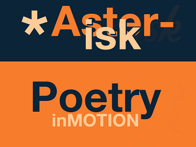 Asterisk - Poetry in Motion (Rebound) design graphic my rebound take