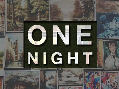 One Night (Album Art) album art cover graphic design music