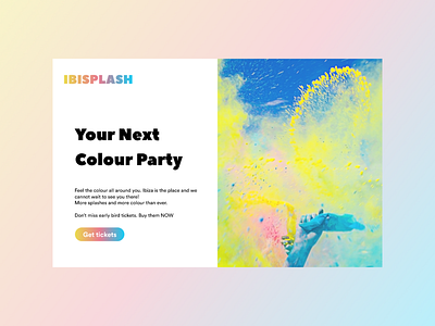 DailyUI #003 Landing Page design landing page party ui