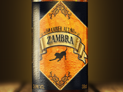 ZAMBRA, Cerveza de Autor beer beers packaging photoshop