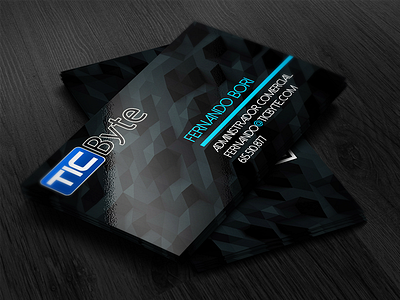 TICByte Business Card branding business card design graphic design indesign photoshop