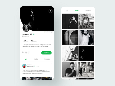 Social Media App Design Concept ui ux app design socialmedia app