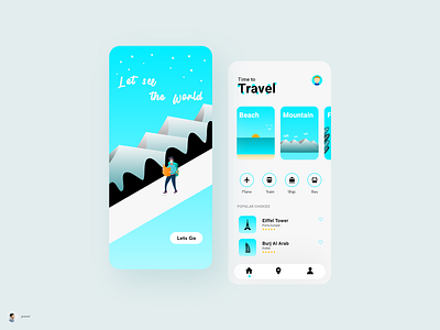 Travel App design concept