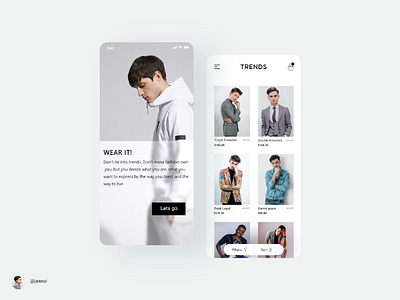 E-commerce App design concept uiux appdesign shoppingapp