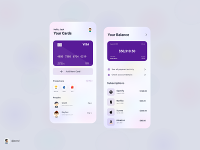 Banking App design concept