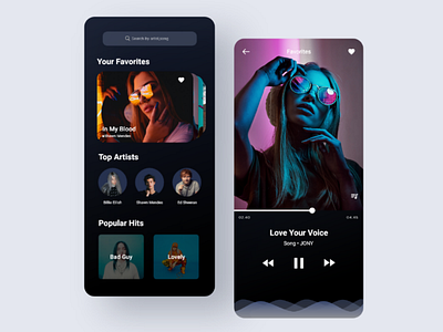 Music App design concept musicapp uiux uidesign