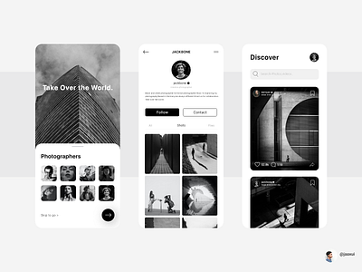 Photographers Club App design