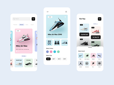 Shoe cart App design