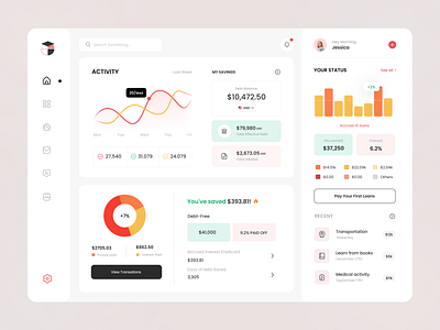 Finance Dashboard App Design