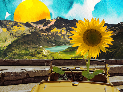 Day Trip, 2021 collage collage art design digital art graphic design photoshop psychedelia psychedelic