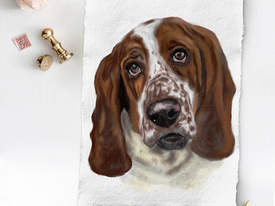 Pet painting portrait dog portrait illustration illustration art pet portrait watercolor crest watercolor dog painting wedding invitation