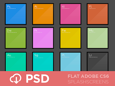 FLAT CS6 Splash Screens