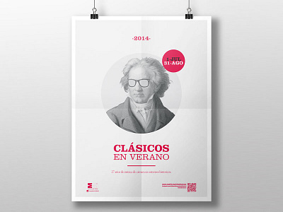 CAM Classics Summer Campaign beethoven classics illustration music poster rayban summer vintage
