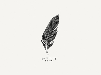 Paper Book: Wings feather illustration indie ink lettering minimalist paper 53 wings