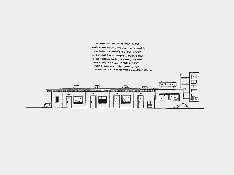 Paper Book: Lorraine Motel buildings city illustration ink minimalist motel paper 53 street