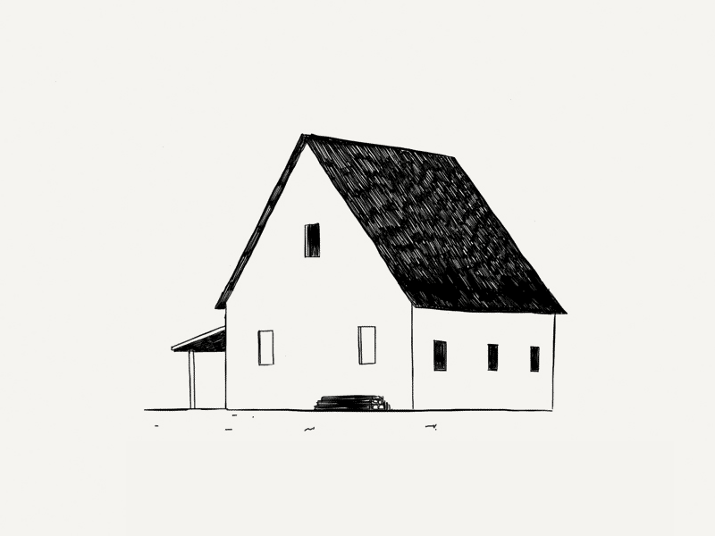 Paper Book: Home home house illustration ink minimalist paper 53 roof