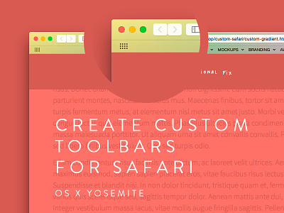 Custom Safari Toolbars canvas css development html html5 safari toolbar tutorial ui ux website