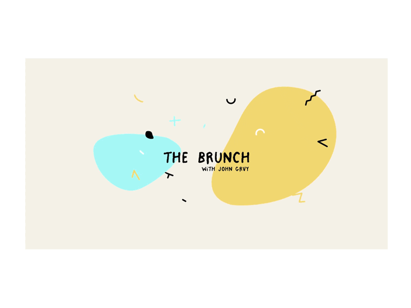 The Brunch abstract after effects animation brunch illustration jazz lettering minimalist motion graphics tv
