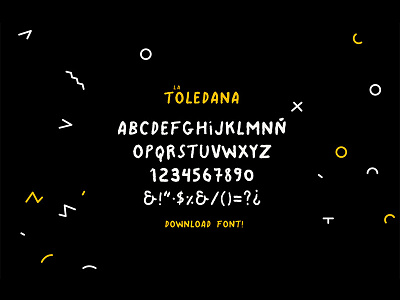 La Toledana - Script Font download font handmade handwritten hipster indie lettering script type typography