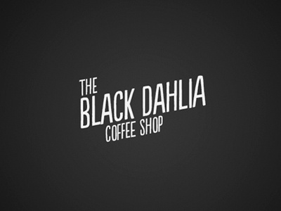 The Black Dahlia black coffee dahlia logo logotype retro vintage