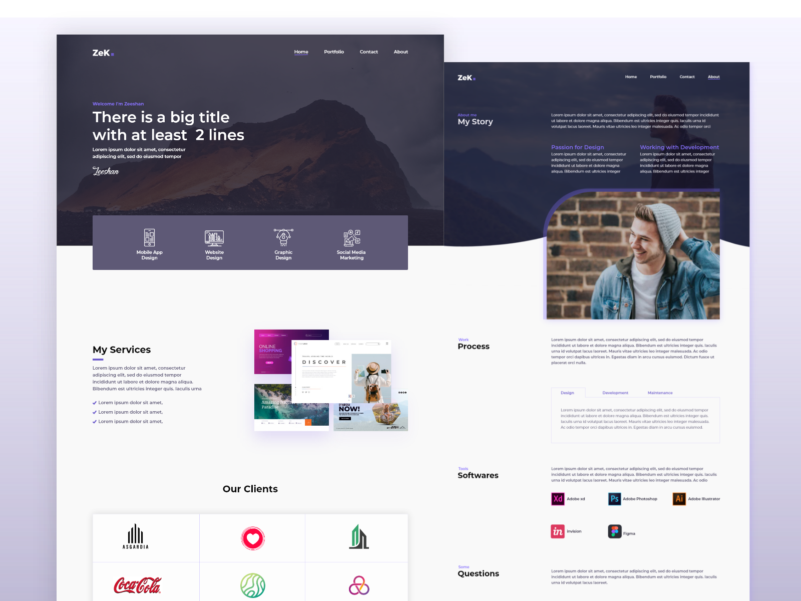 Agency Website Design by Zeeshan Khan on Dribbble