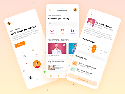 Doctor Appointment App app app design app ui app ui ux application design appui design appuiux design doctor appointment app medical medicane medicine ui