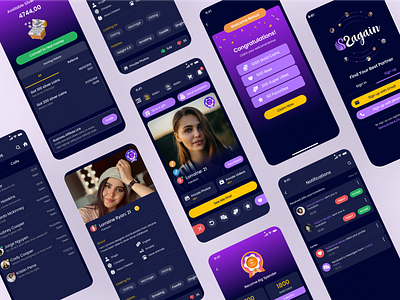 2Again App UIUX Design app app design app ui app ui ux app uiux design application design dating app design ui user experience