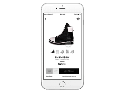 Fashion Concept Mobile App design ios mobile prototype sketch